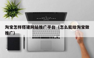 三沙淘宝怎样搭建网站推广平台（怎么能给淘宝做推广）